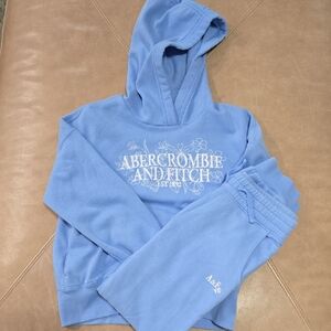 Kid's Abercrombie & Fitch Light Blue Hoodie and Joggers